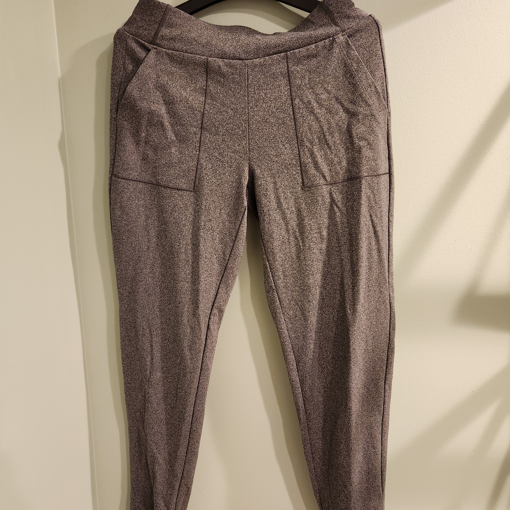 Athleta Girls Gray Heathered Leggings